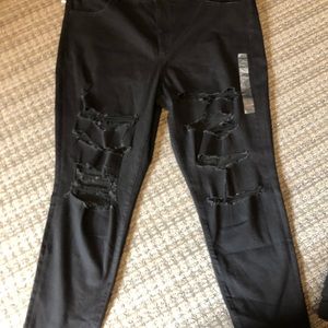 American eagle ripped skinny jeans